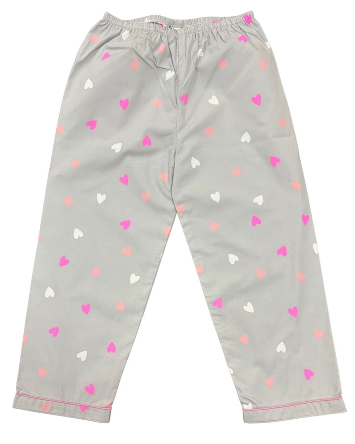 Hearts & Giggles Print Long Sleeve Kids Night Suit