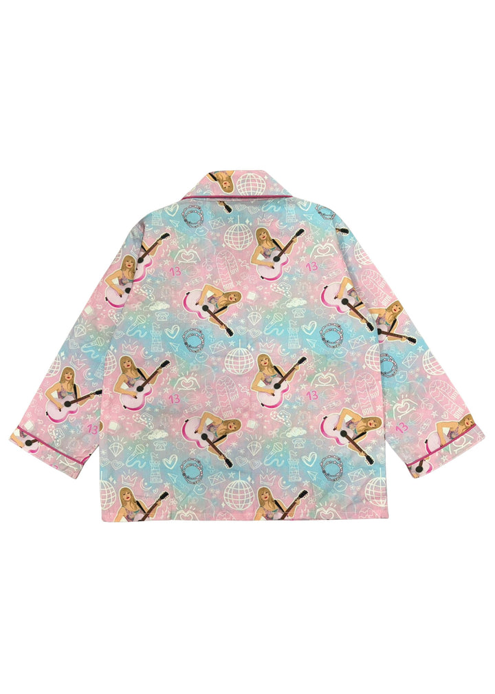 Swiftie Slumber Print Long Sleeve Kids Night Suit