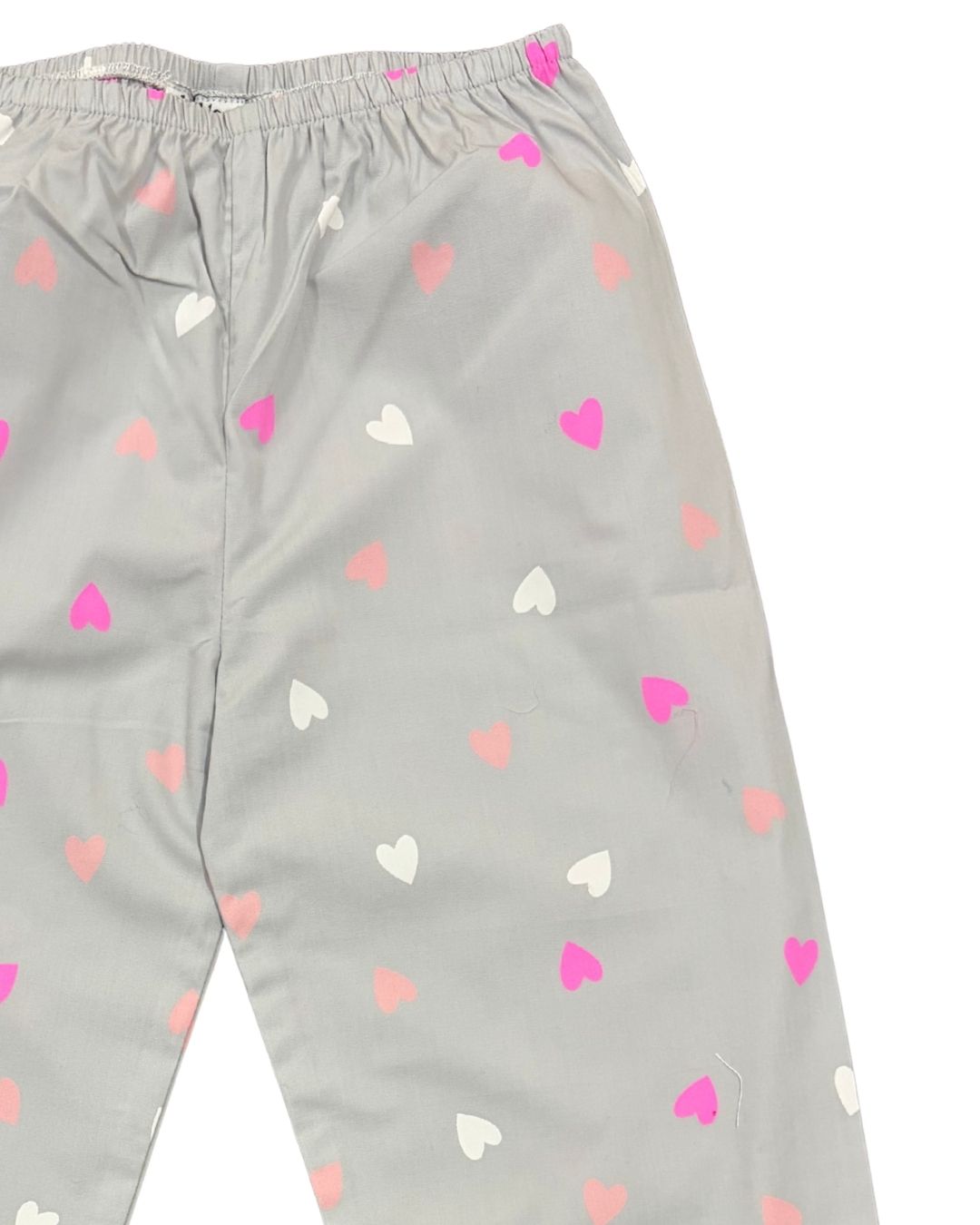 Hearts & Giggles Print Long Sleeve Kids Night Suit
