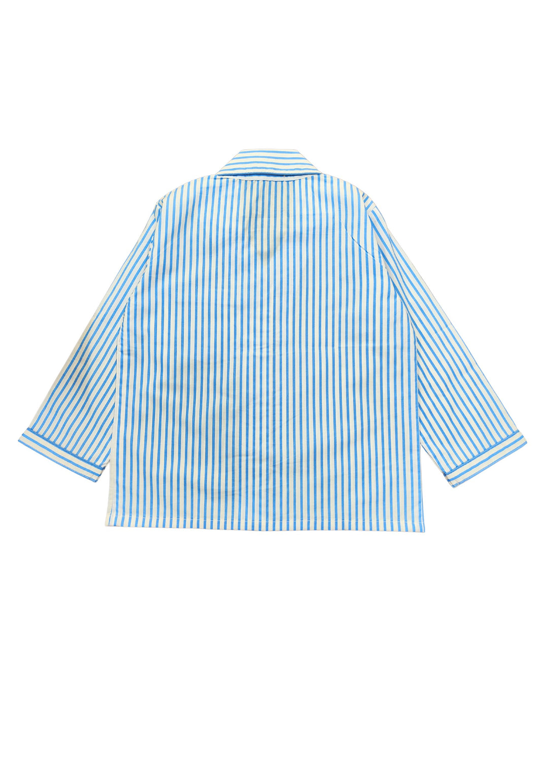 Light Blue Stripe Long Sleeve Kids Night Suit