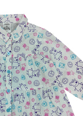 Peppa Line Art Tiered Kids Shirt