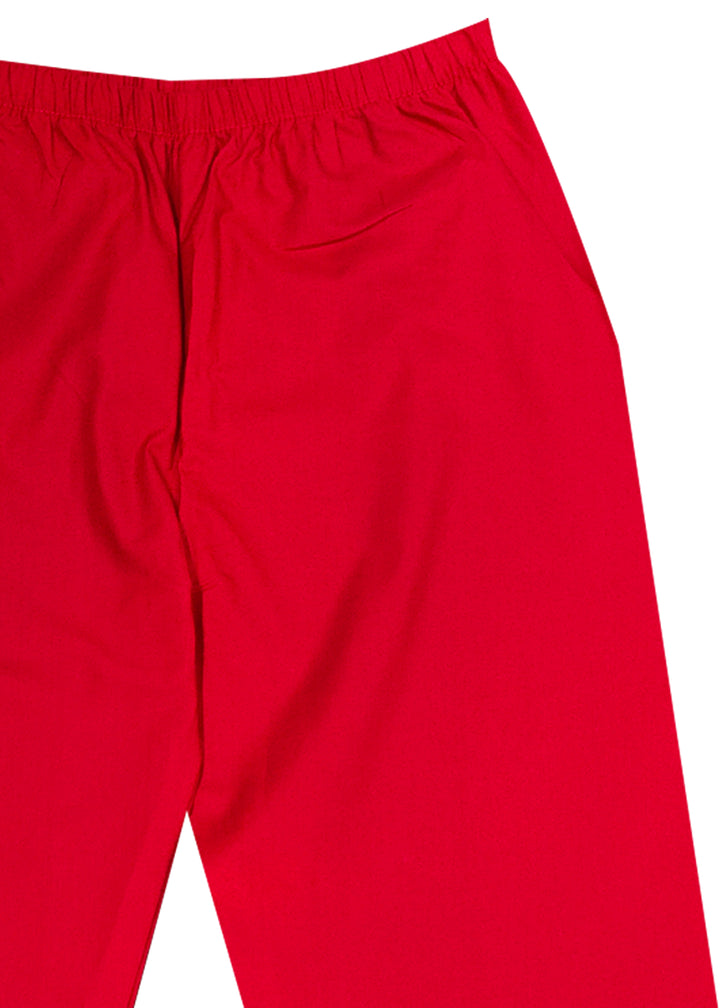 Kids Customized Name Reindeer Print Long Sleeve Night Suit