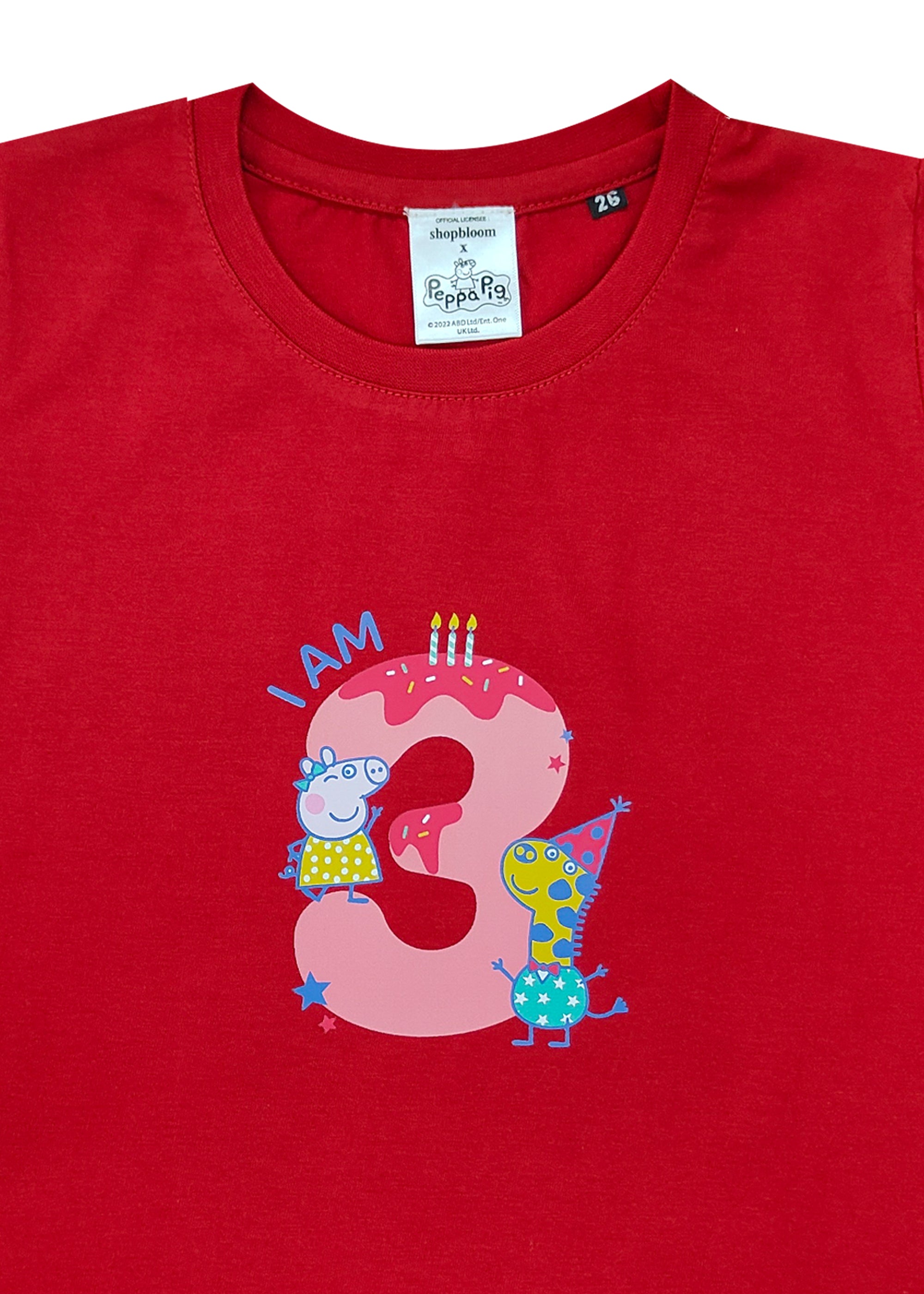 Peppa Pig Number 3 Kid's T-Shirt