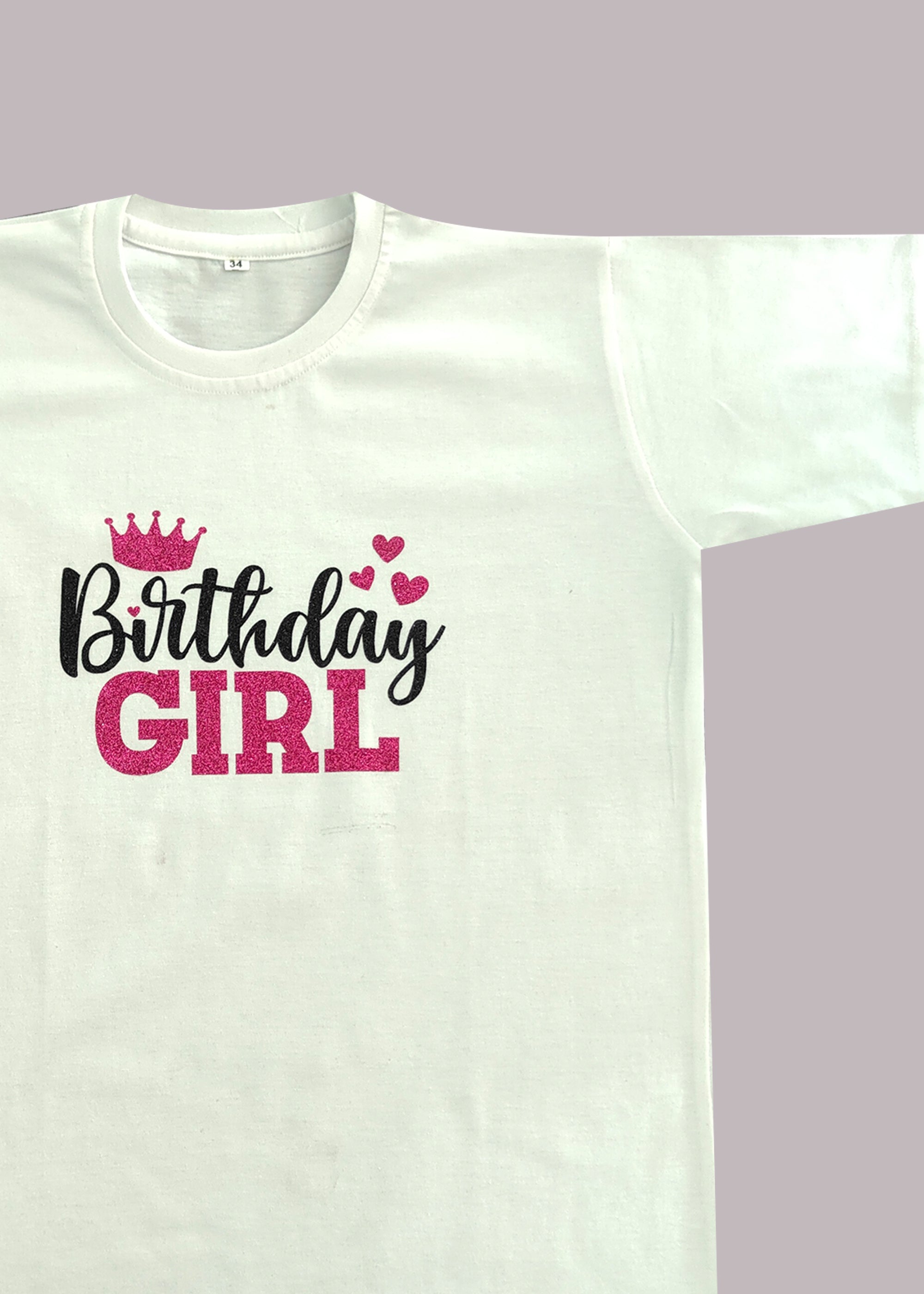 Birthday Girl Glitter Kid's T-Shirt