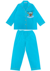 Time To Sleep Teddy Long Sleeve Kids Night Suit