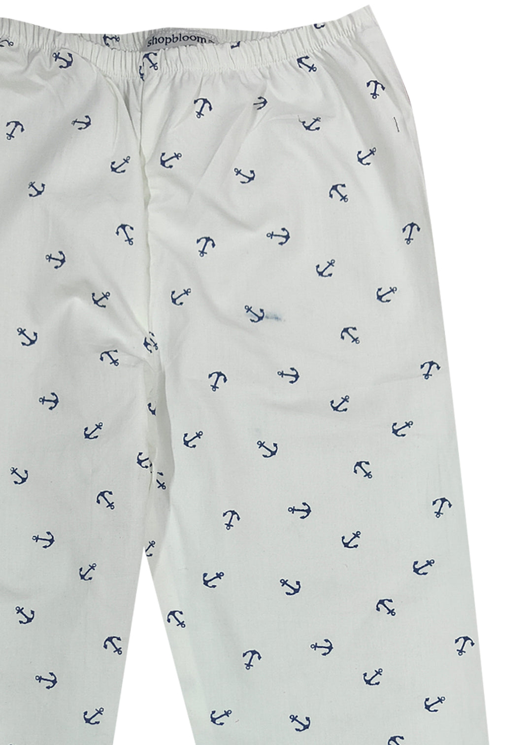 Anchor Print Long Sleeve Kids Night Suit
