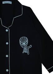 Spiderman Glow in the Dark Print Long Sleeve Kids Night Suit