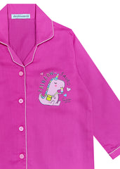 Pink Unicorn Long Sleeve Kids Night Suit