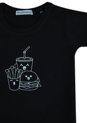 Glow in the Dark Burger and Fries Kid's T-Shirt