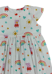 Peppa Pig Rainbow Print Girl's Dress
