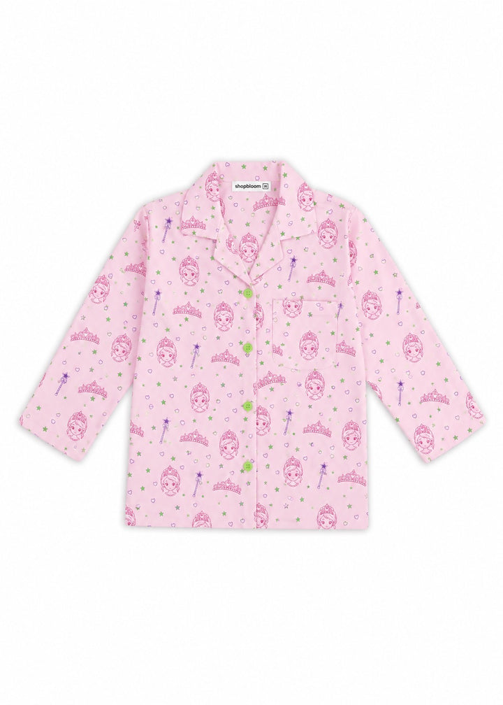Magical Princess Glow In The Dark Long Sleeve Kids Night Suit
