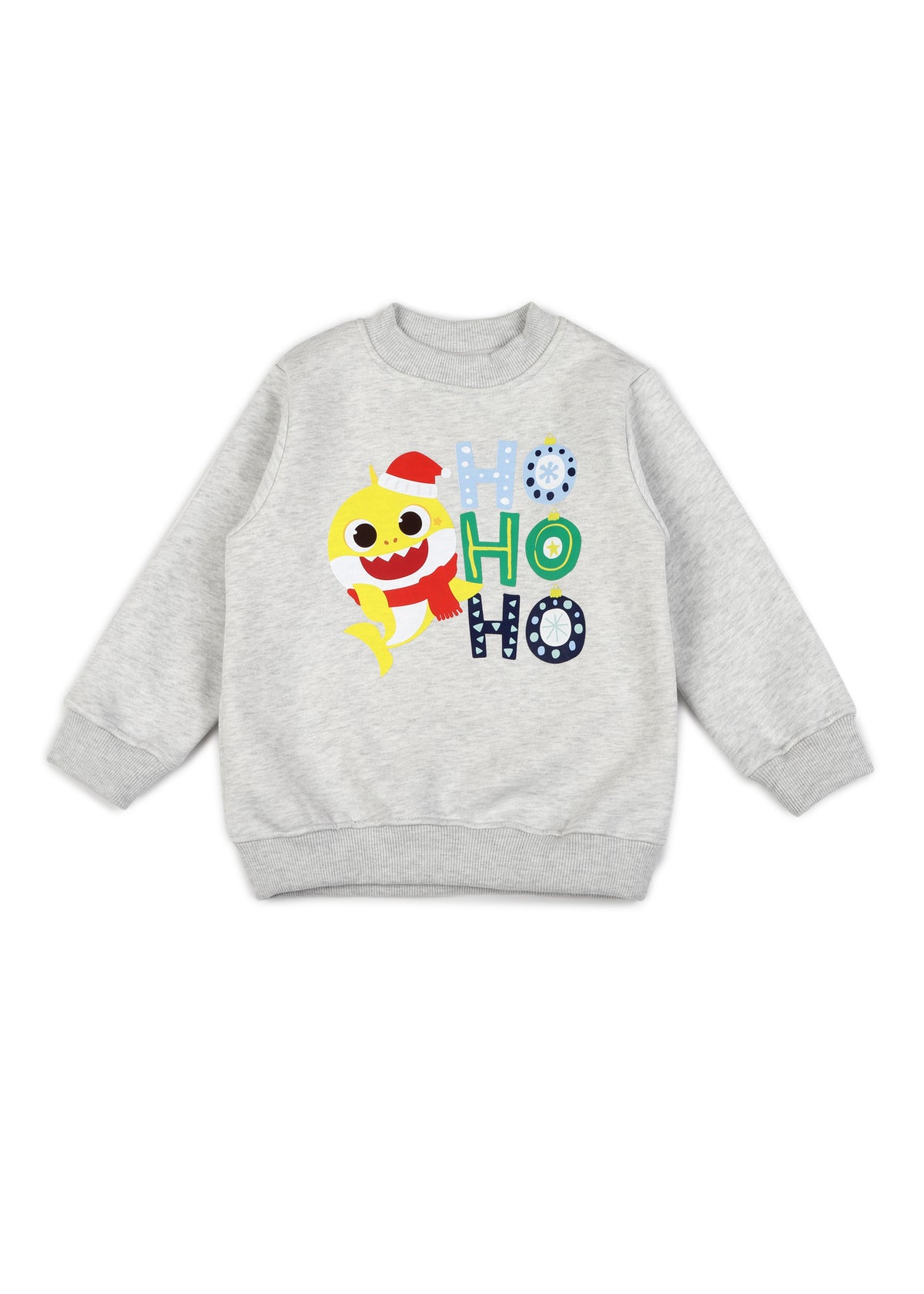 Baby Shark Ho Ho Ho Warm Fleece Kids Sweatshirt