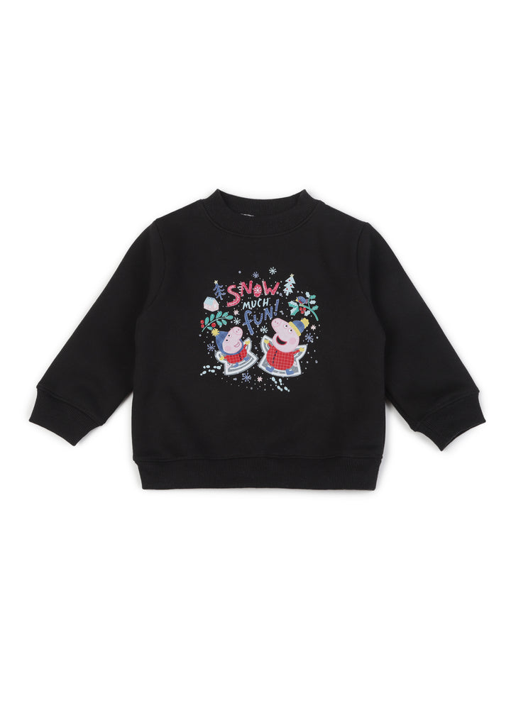 Snow Much Fun Warm Fleece Kids Sweatshirt