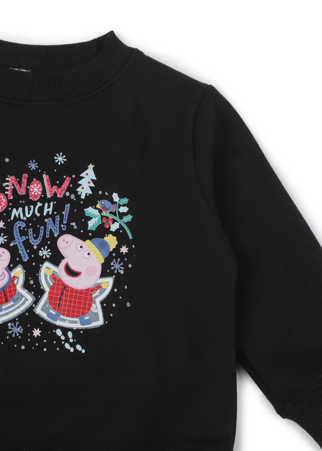 Snow Much Fun Warm Fleece Kids Sweatshirt