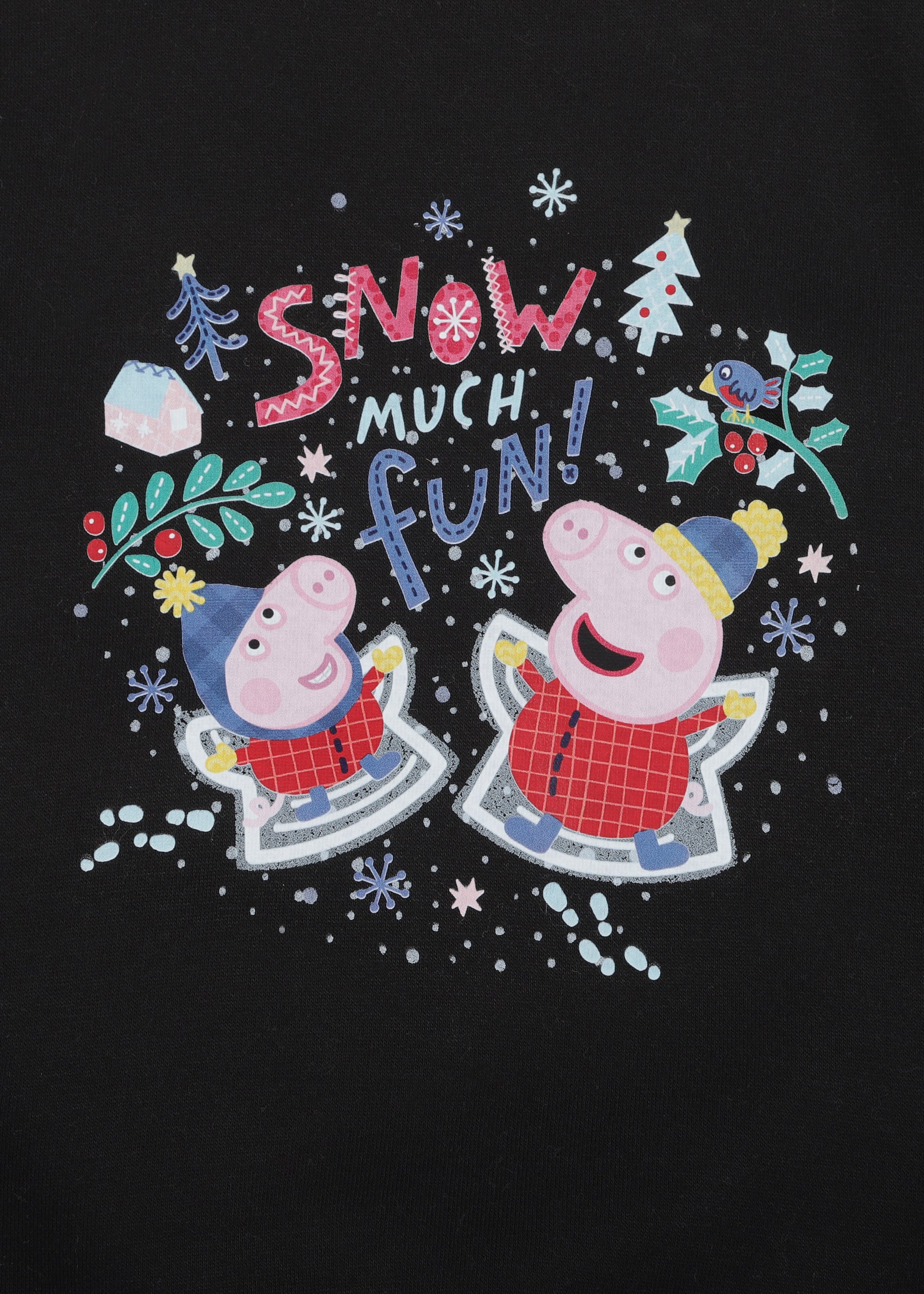 Peppa Snow Much Fun Warm Fleece Kids Sweatshirt