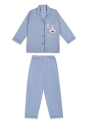Peppa Pig Sky Blue Dream Print Long Sleeve Kids Night Suit