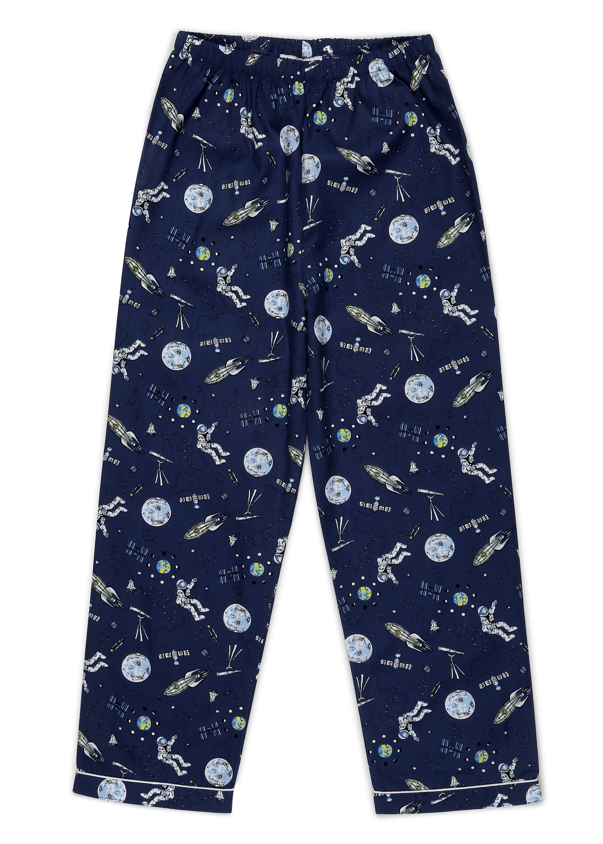 Space Print Long Sleeve Kids Night Suit