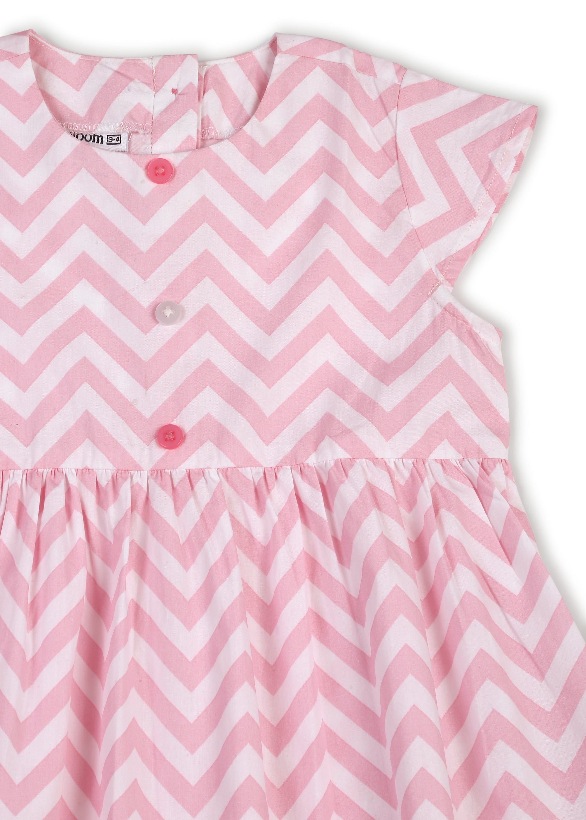 Diagonal Striped Girl's Dress