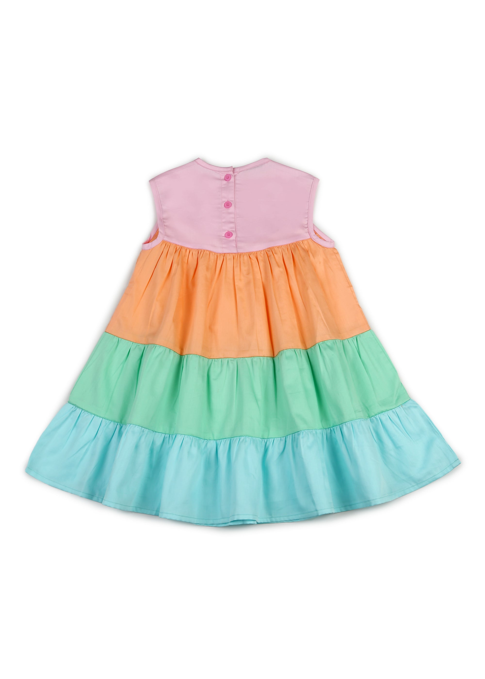 Pastel Tiered Girl's Dress