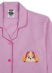 Paw Patrol Skye Lavender Print Long Sleeve Kids Night Suit