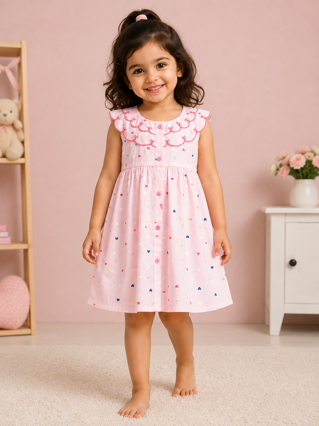 Fairy Heart Print Dress