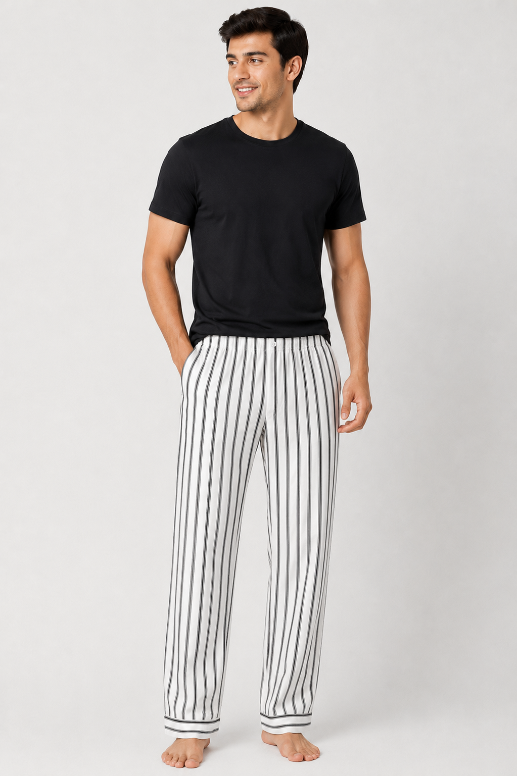 Black Tie Stripe Pajama
