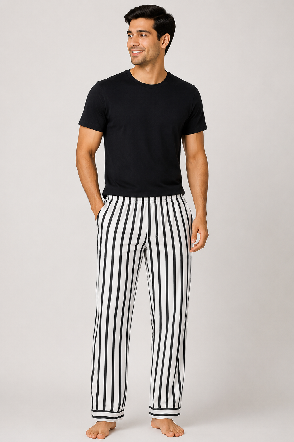 Monochrome Stripe Pajama