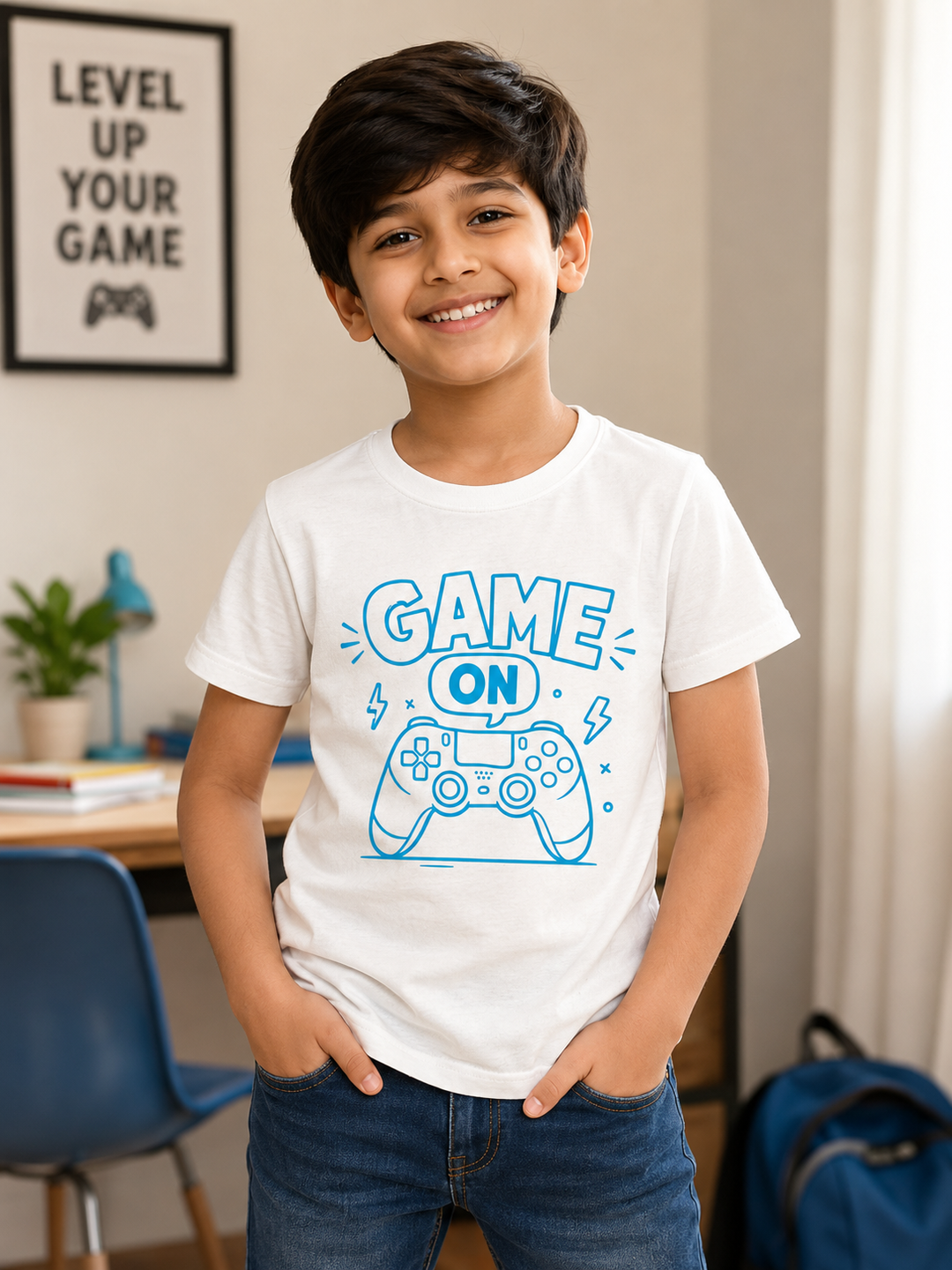 Game On Glow In The Dark Print T-Shirt