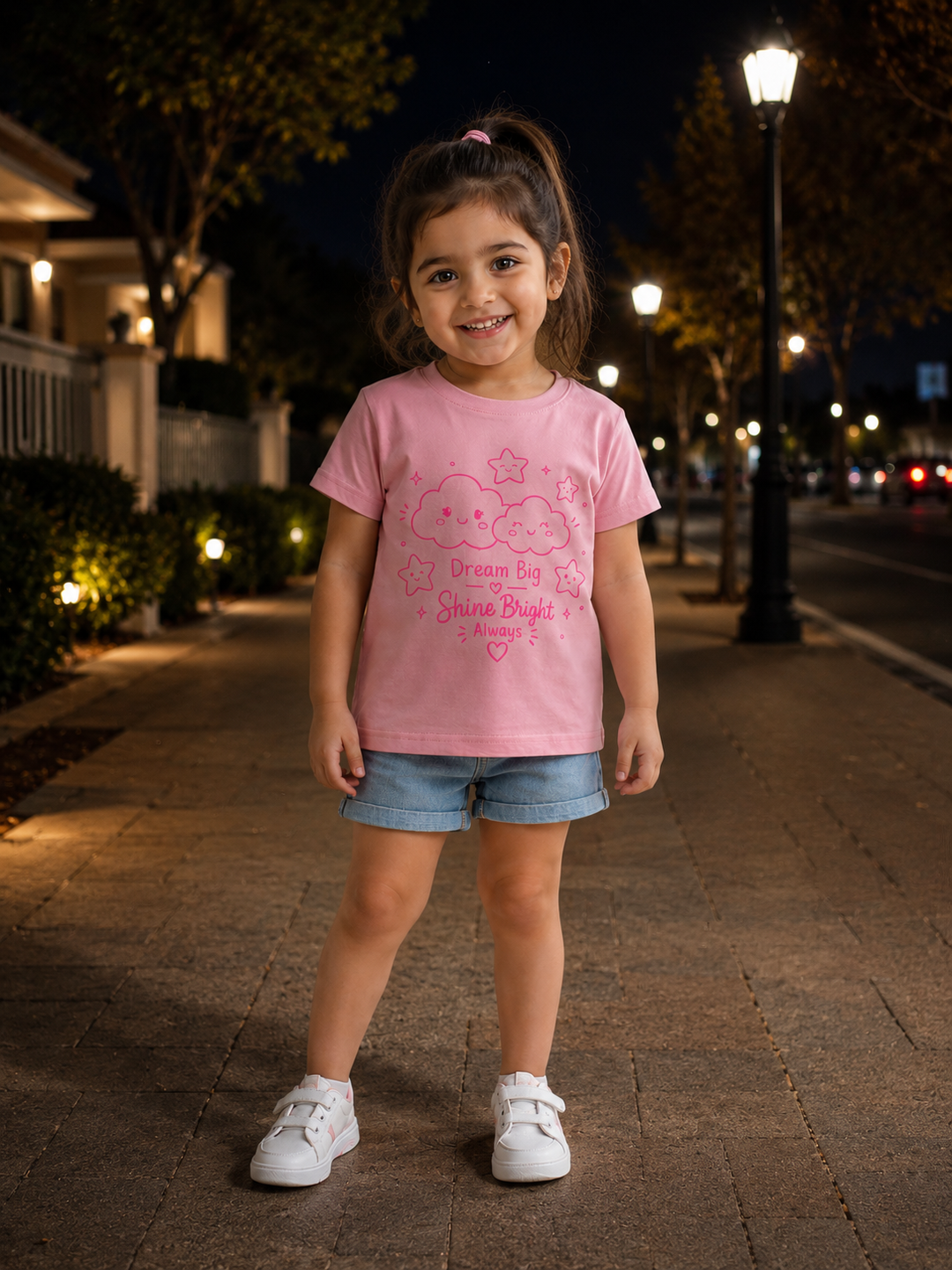 Pink Glow-in-the-Dark Dream Big T-Shirt