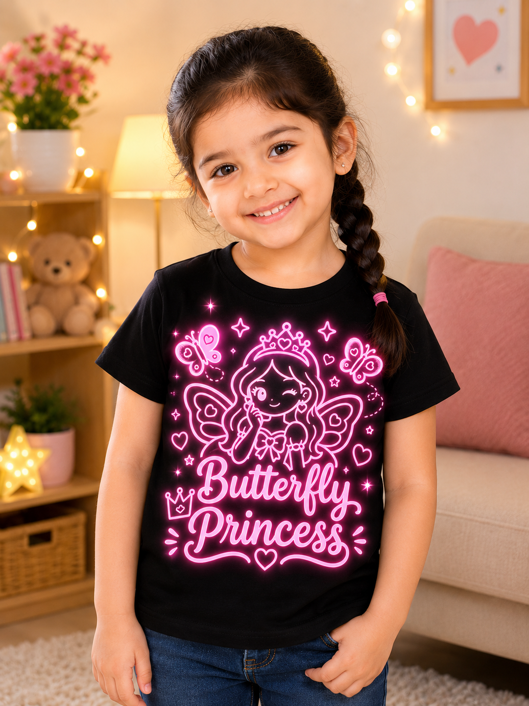 Butterfly Princess Glow-in-the-Dark T-Shirt