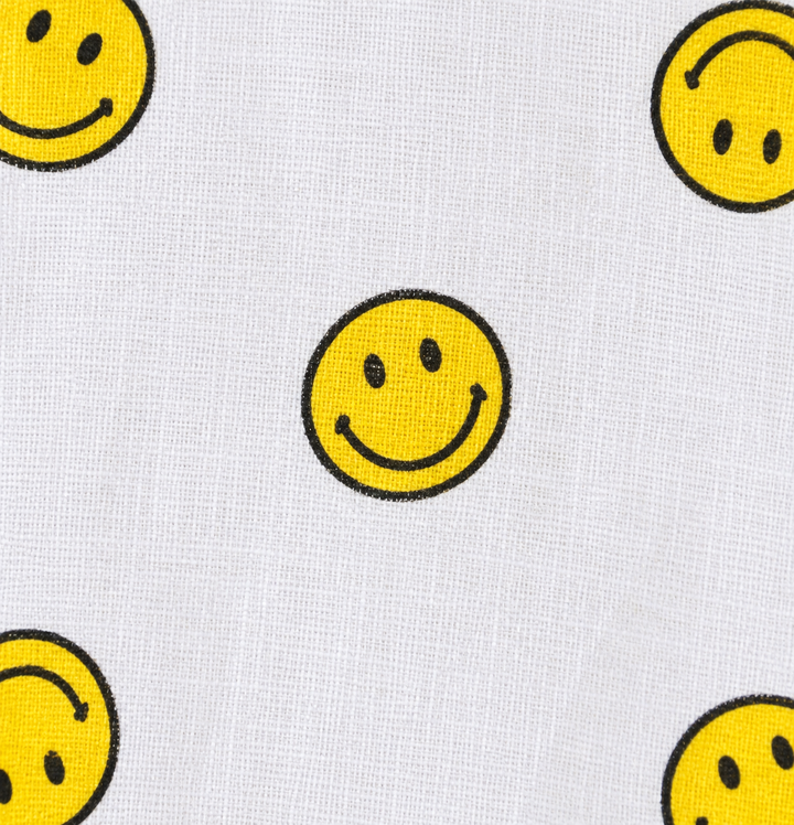 Happy Smiley Print  Long Sleeve Night Suit