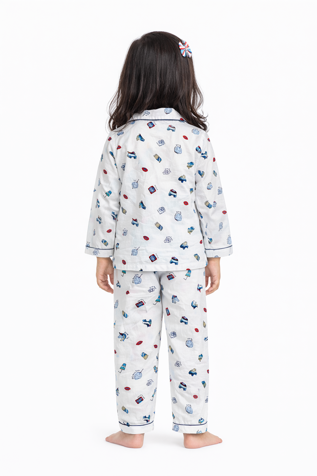 Chill & Roll Print Long Sleeve Kids Night Suit