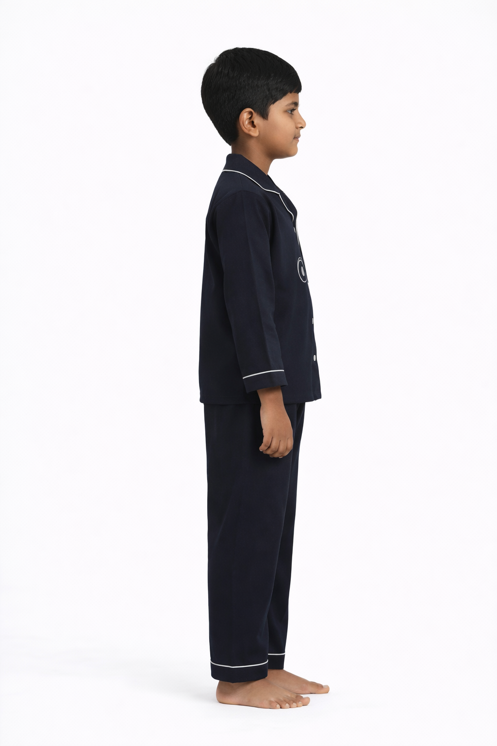 Car Glow in the Dark  Print Long Sleeve Kids Night Suit