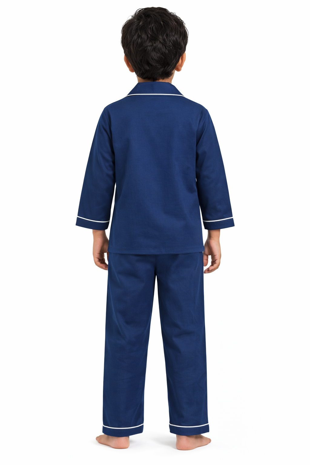 Boo Crew Glitter Print Long Sleeve Kids Night Suit