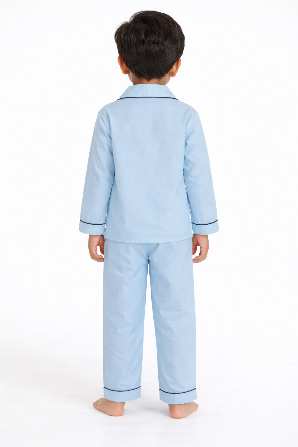 Football Teddy Print Long Sleeve Kids Night Suit