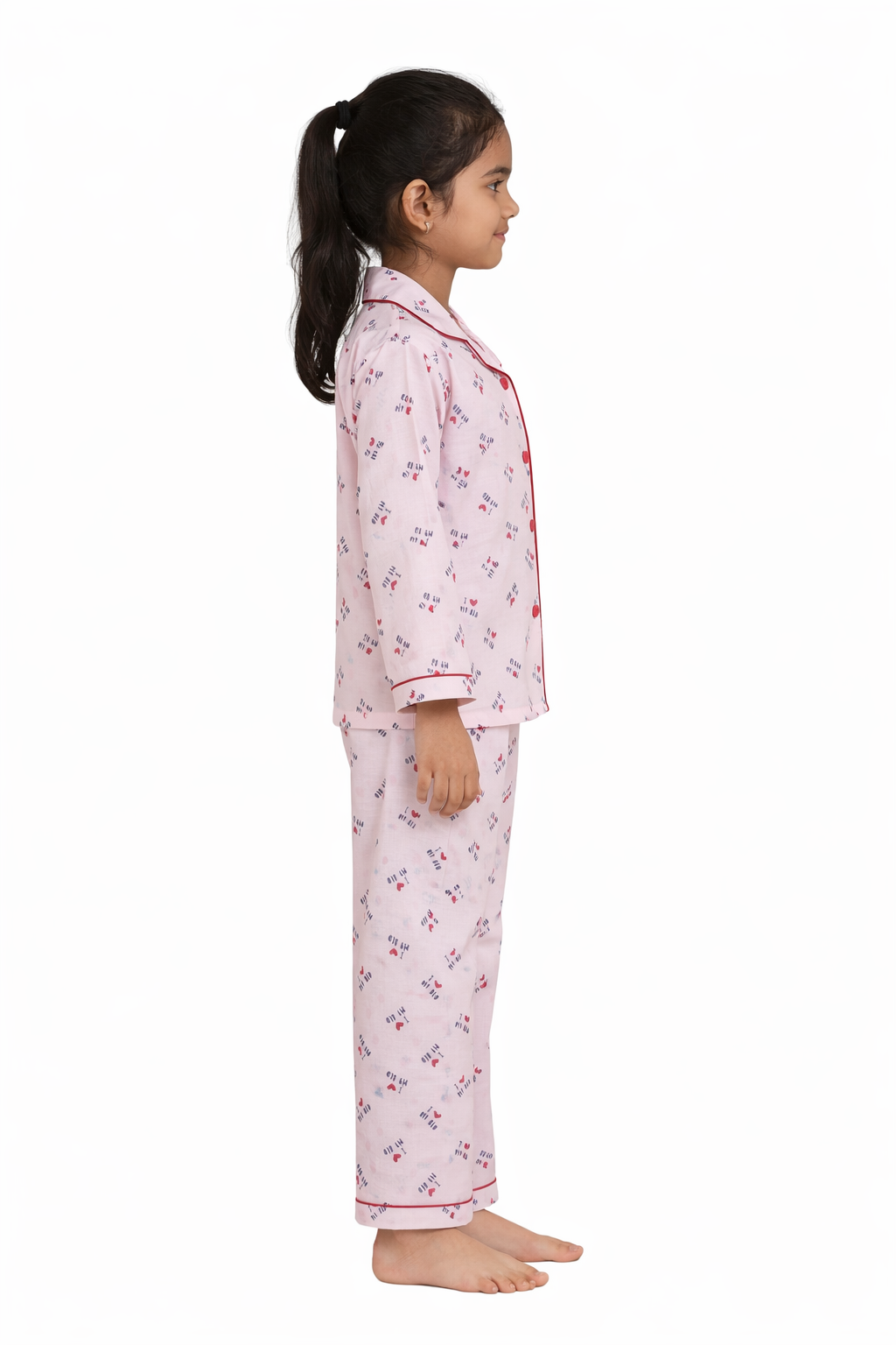 I Love My Bed Long Sleeve Kids Night Suit