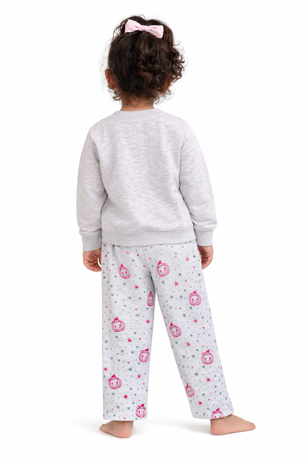 Cocomelon HO! HO! Print Cotton Fleece Kids Sweatshirt Set