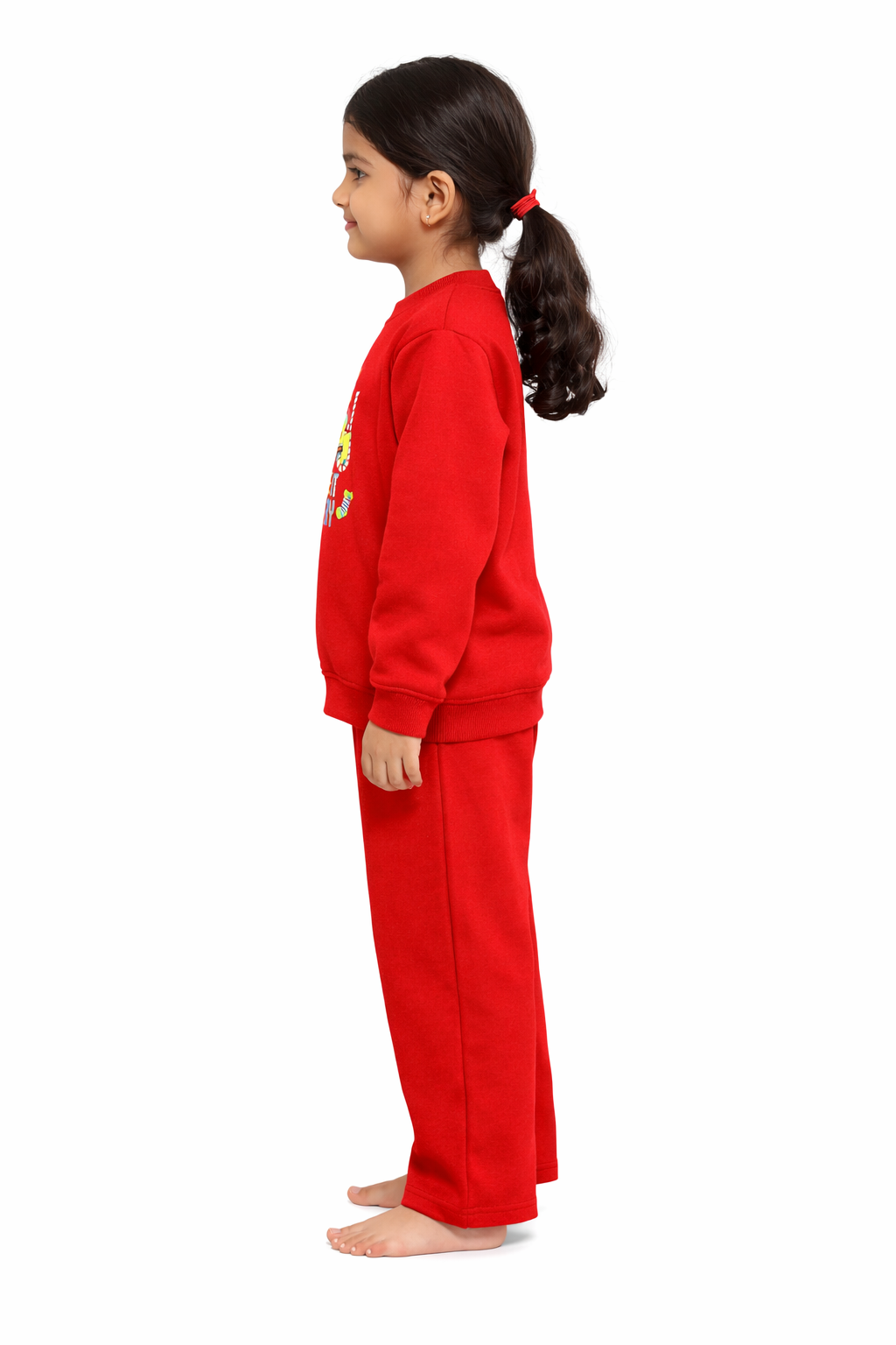 Make it Merry Christmas Print Cotton Fleece Kids Sweatshirt Set