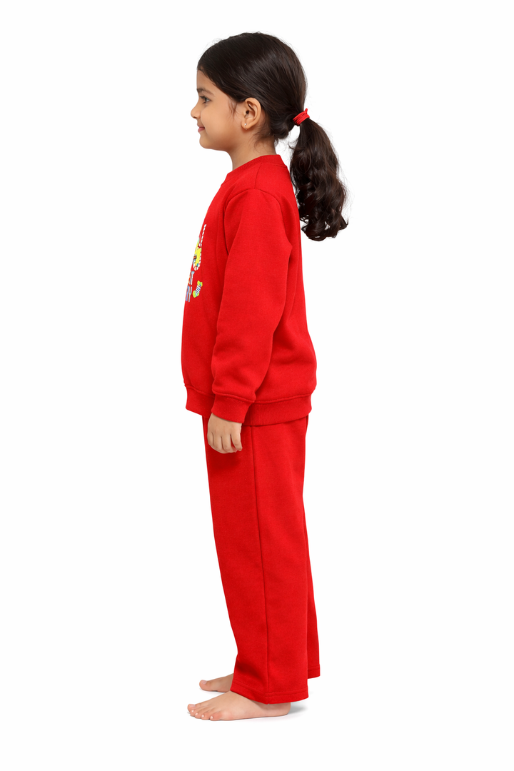 Make it Merry Christmas Print Cotton Fleece Kids Sweatshirt Set