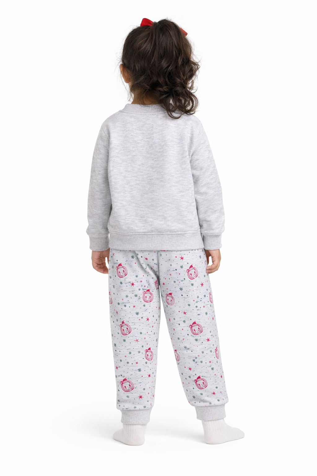 Cocomelon Happy Holidays Print Cotton Fleece Kids Sweatshirt Set