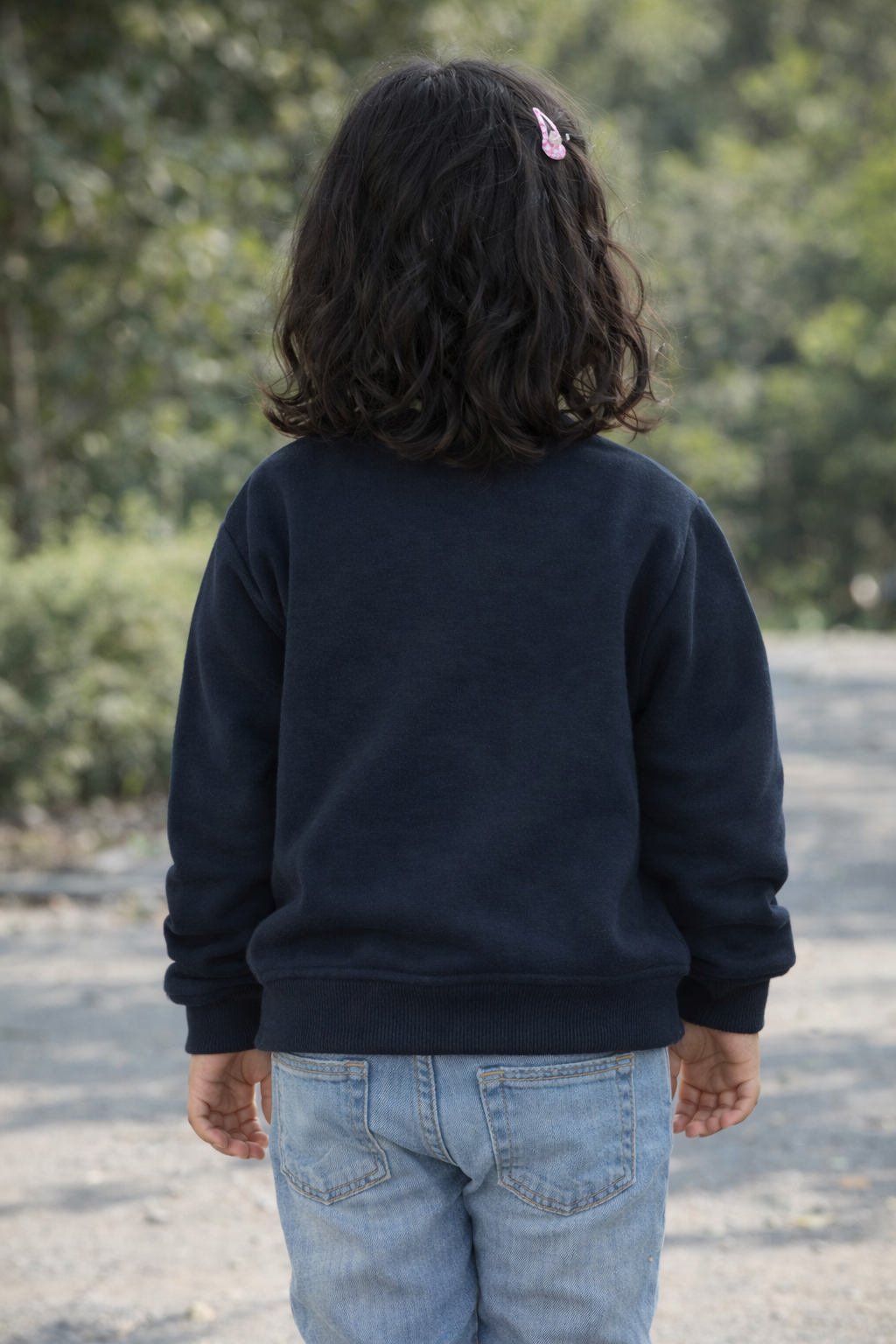 Lets Play Teddy Fleece Kids Black Sweatshirt