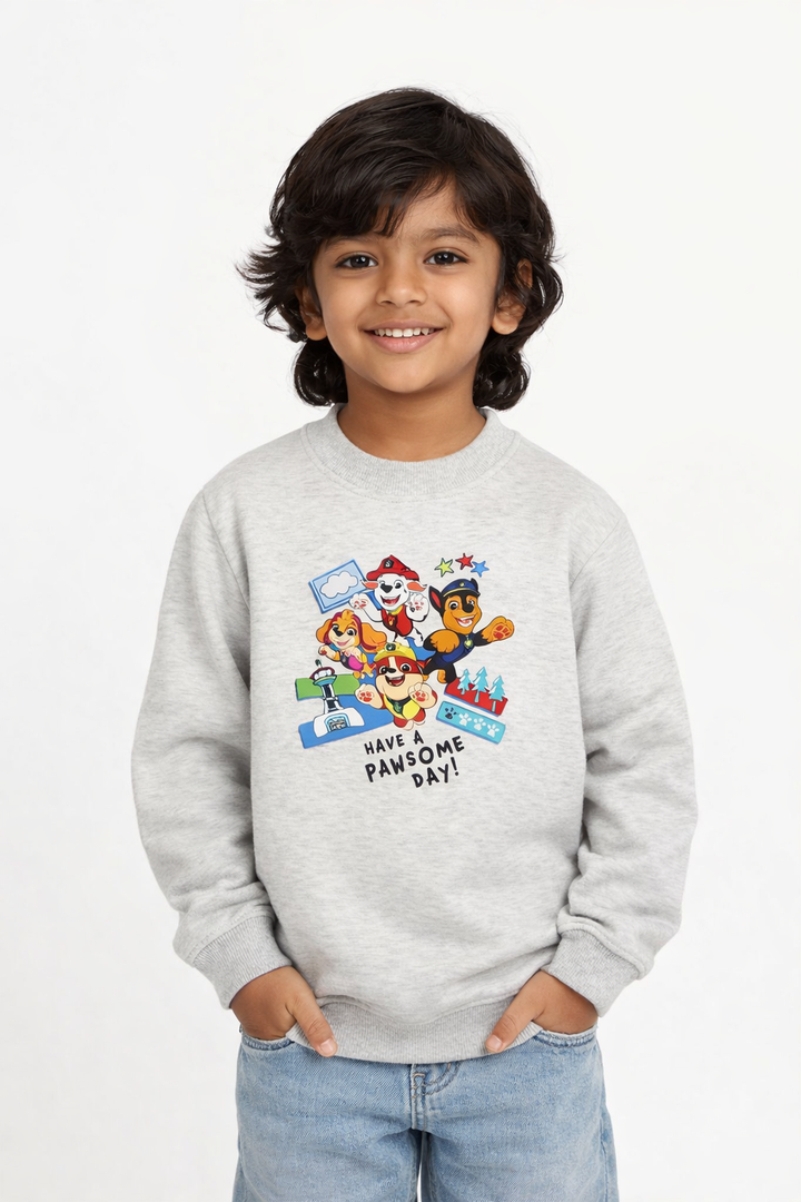 Have A Pawsome Day Warm Fleece Kids Sweatshirt