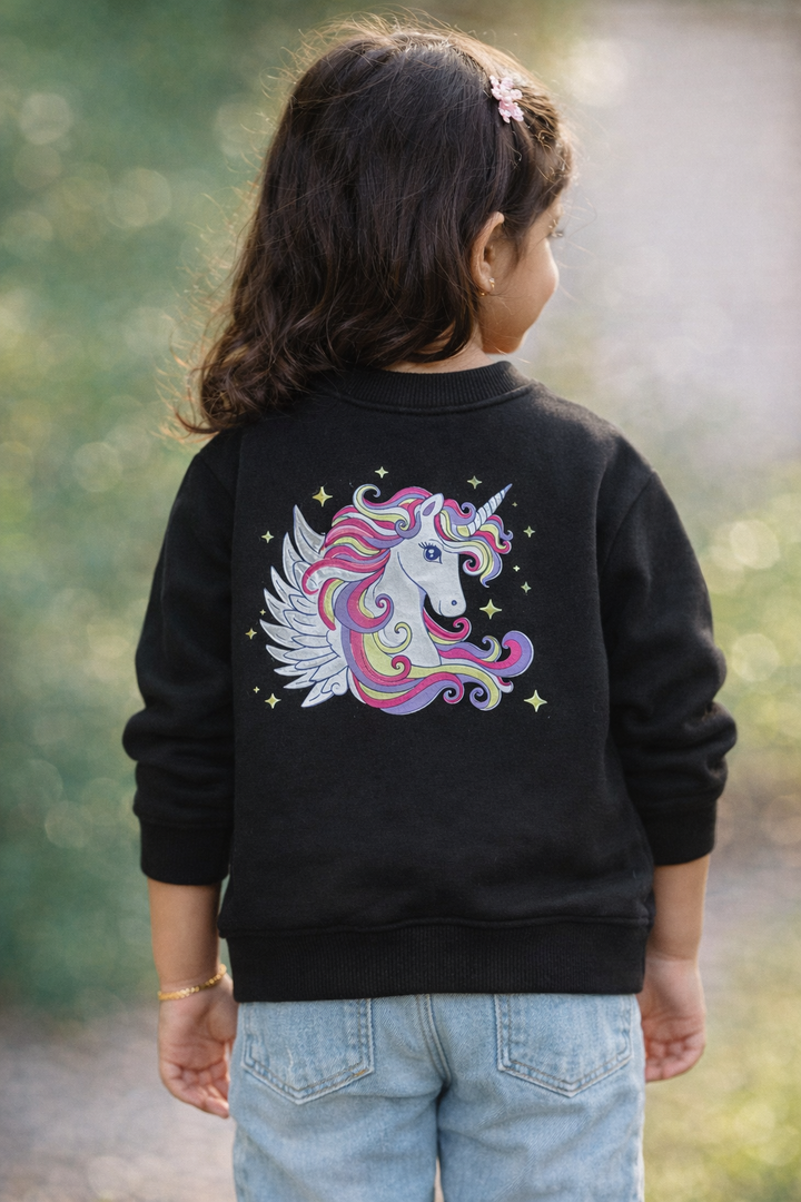 Unicorn Love Fleece Kids Sweatshirt