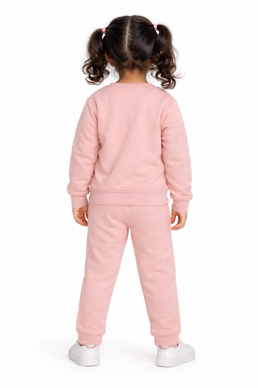 Smile Print Cotton Fleece Kids Sweatshirt Set
