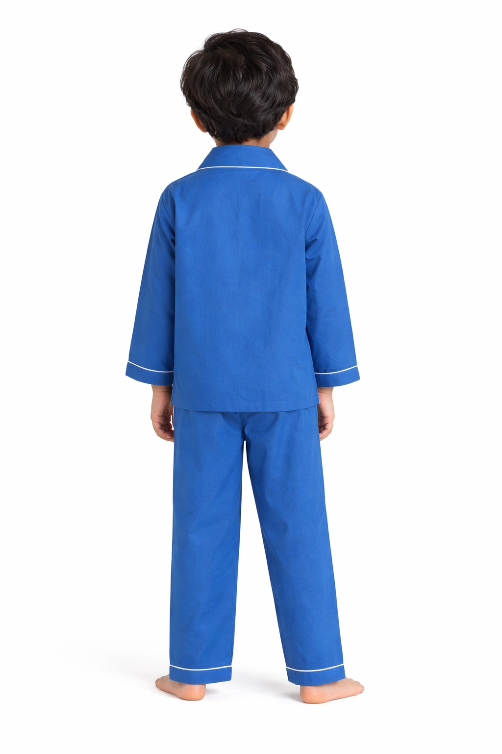 Its Bedtime Teddy Bright Blue Long Sleeve Kids Night Suit