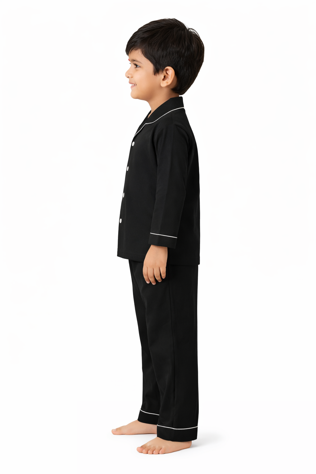 Trick or Treat Glow in the Dark Print Long Sleeve Kids Night Suit
