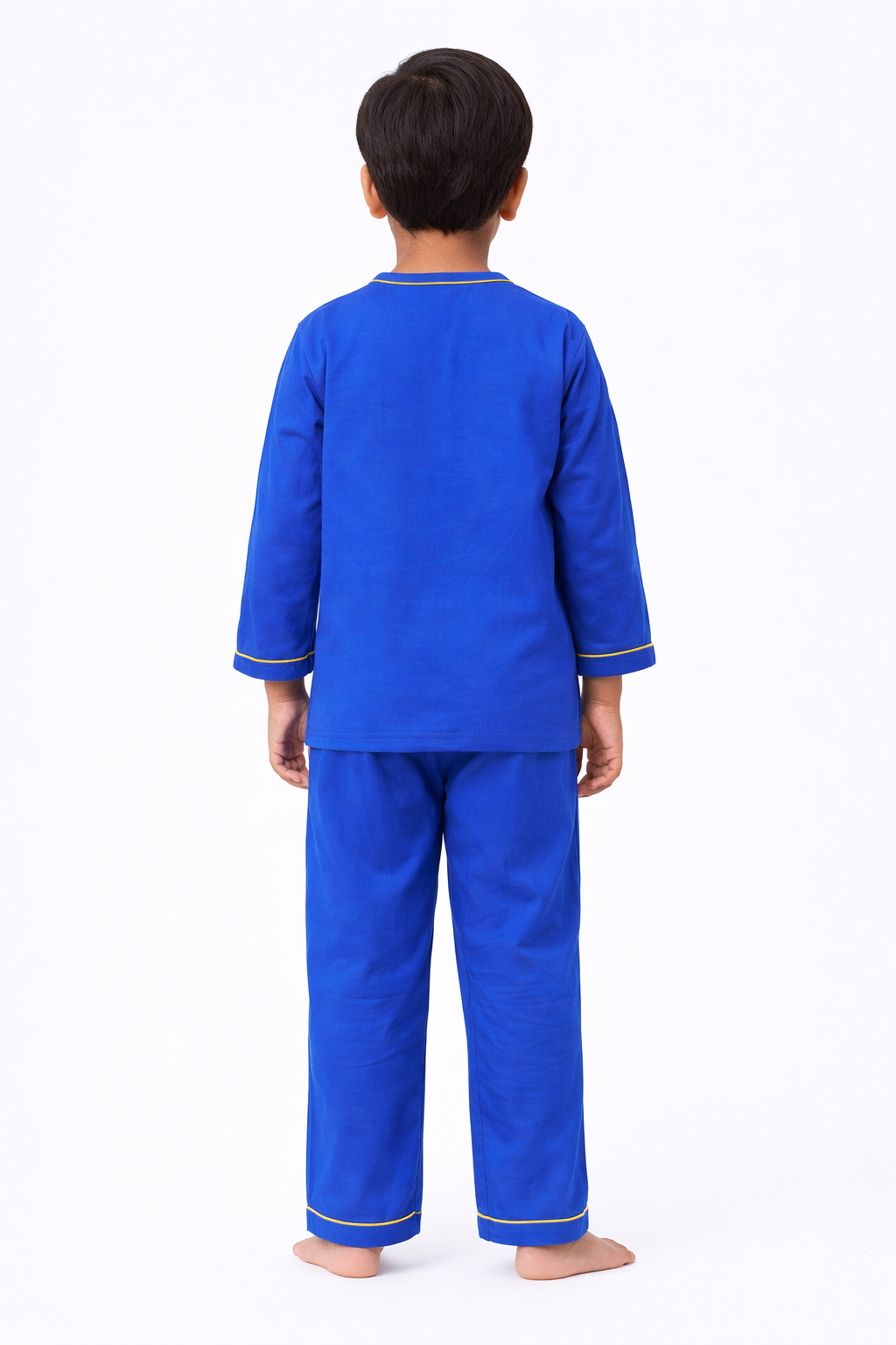 Sky Safari Print Round Neck Long Sleeve Kids Night Suit