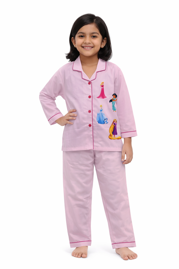 Dreamy Duchess Print Long Sleeve Kids Night Suit
