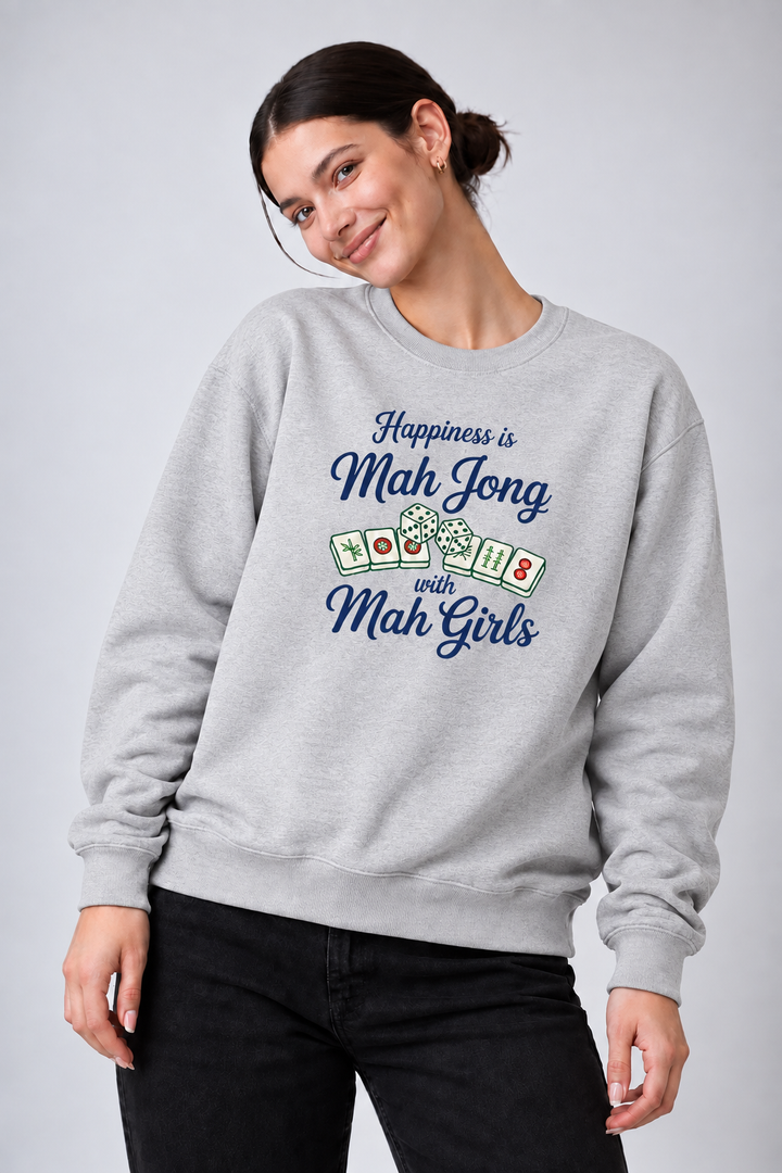 Mah Girls Club Print Long Sleeve Women's Sweatshirt