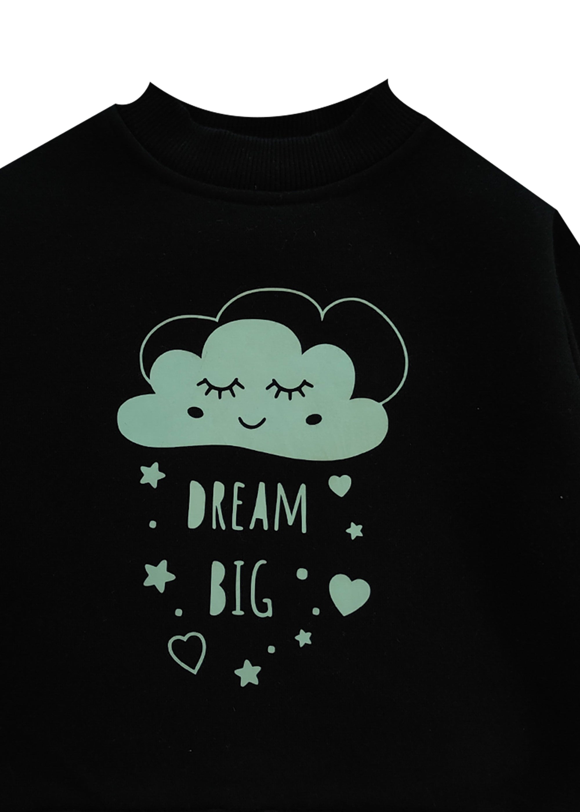 Glow In The Dream Dark Dream Big Warm Fleece Kids Sweatshirt